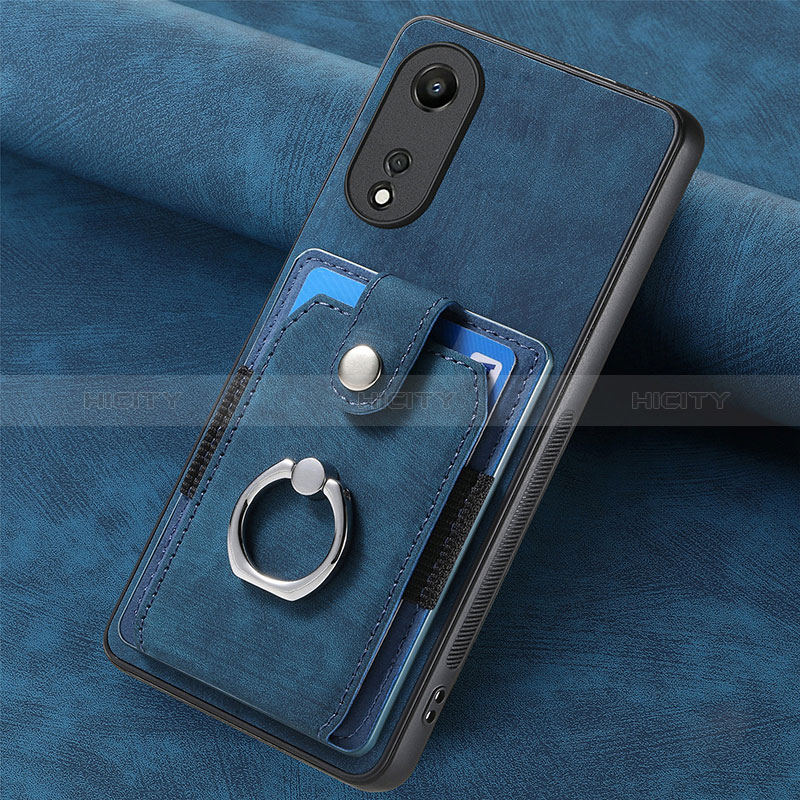 Coque Silicone Gel Motif Cuir Housse Etui SD1 pour Oppo A78 5G Plus