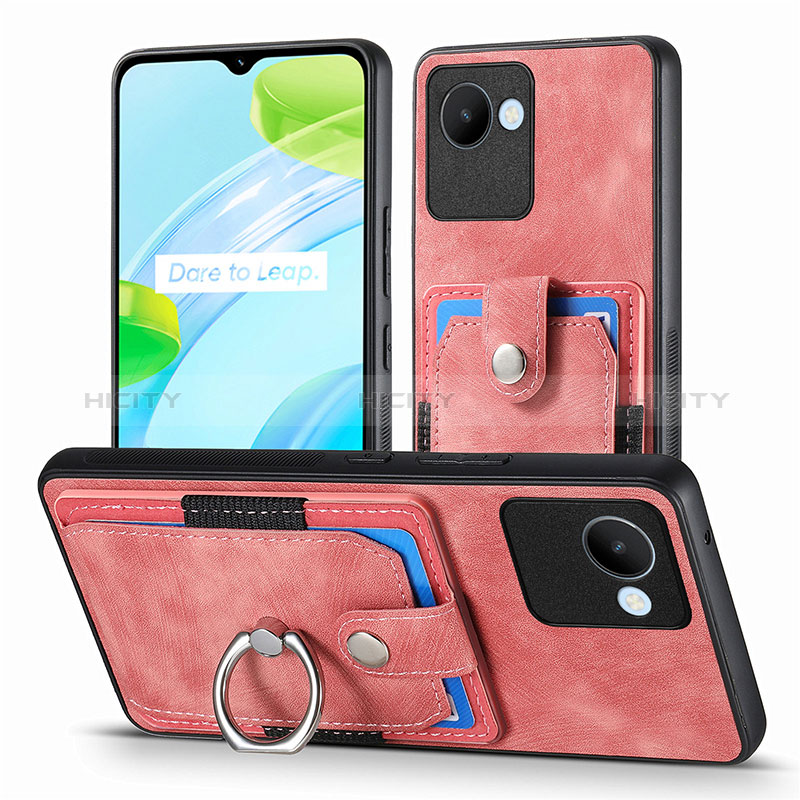 Coque Silicone Gel Motif Cuir Housse Etui SD1 pour Realme C30 Plus