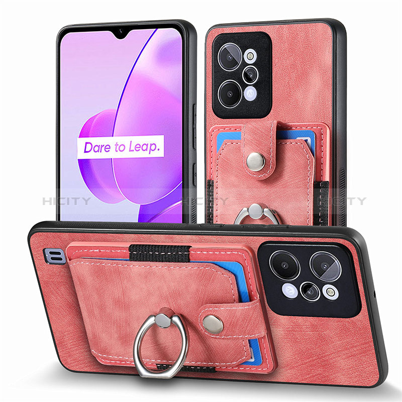 Coque Silicone Gel Motif Cuir Housse Etui SD1 pour Realme C31 Plus