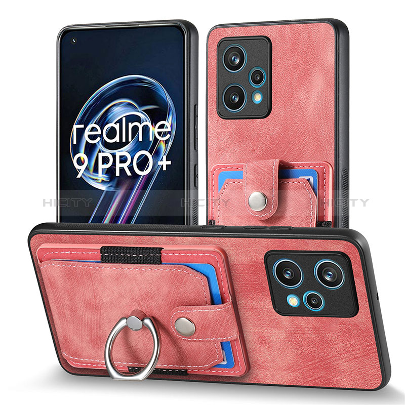 Coque Silicone Gel Motif Cuir Housse Etui SD1 pour Realme Narzo 50 Pro 5G Rose Plus