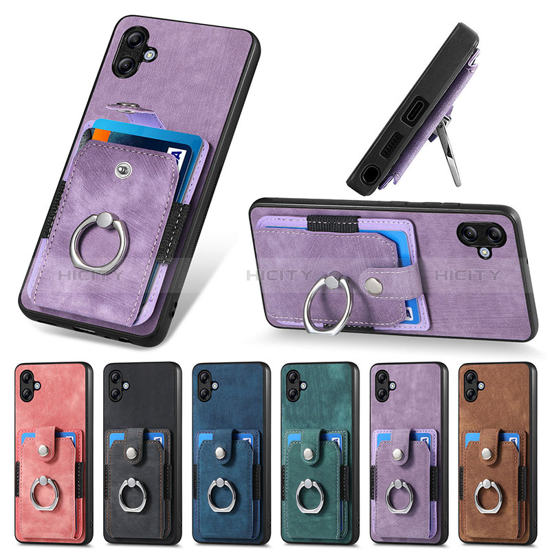 Coque Silicone Gel Motif Cuir Housse Etui SD1 pour Samsung Galaxy A04 4G Plus