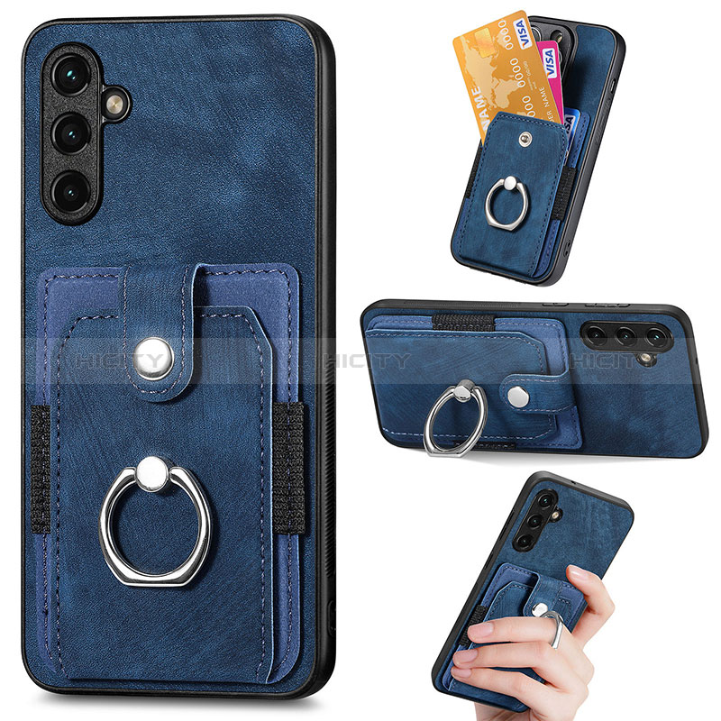 Coque Silicone Gel Motif Cuir Housse Etui SD1 pour Samsung Galaxy A34 5G Plus