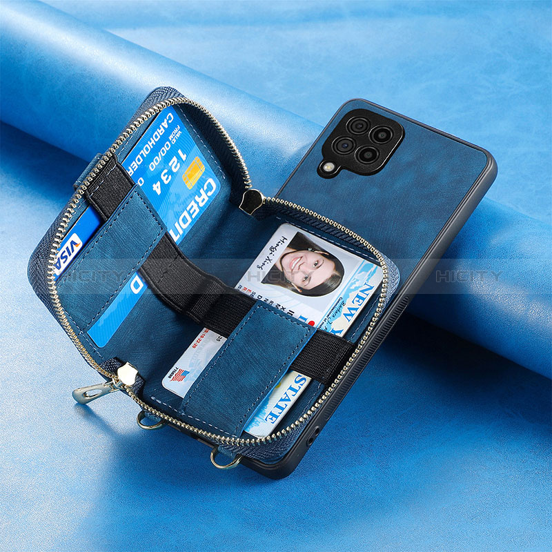 Coque Silicone Gel Motif Cuir Housse Etui SD1 pour Samsung Galaxy M12 Plus
