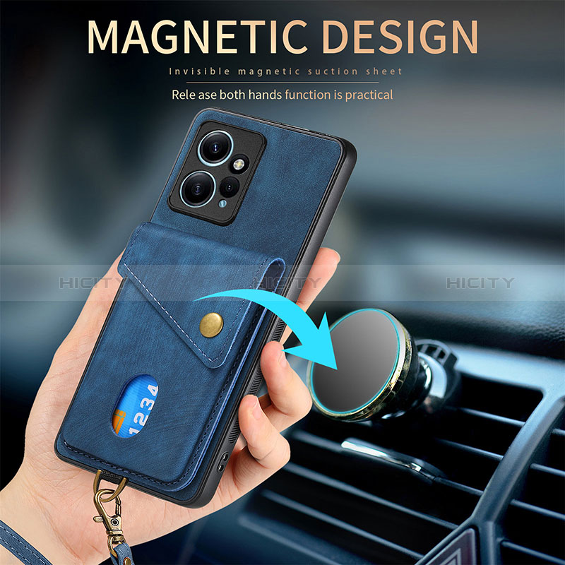 Coque Silicone Gel Motif Cuir Housse Etui SD1 pour Xiaomi Redmi Note 12 4G Plus