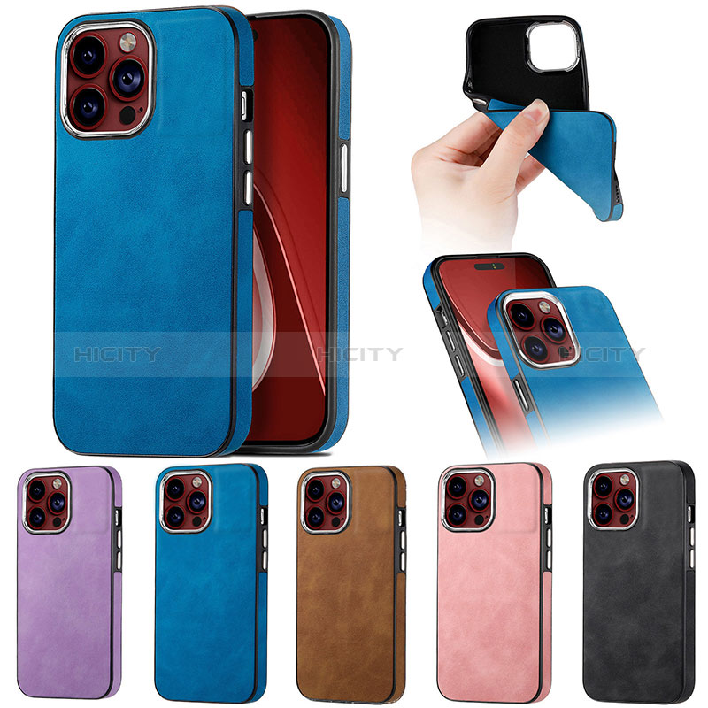 Coque Silicone Gel Motif Cuir Housse Etui SD13 pour Apple iPhone 14 Pro Max Plus