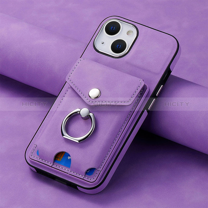 Coque Silicone Gel Motif Cuir Housse Etui SD15 pour Apple iPhone 13 Plus