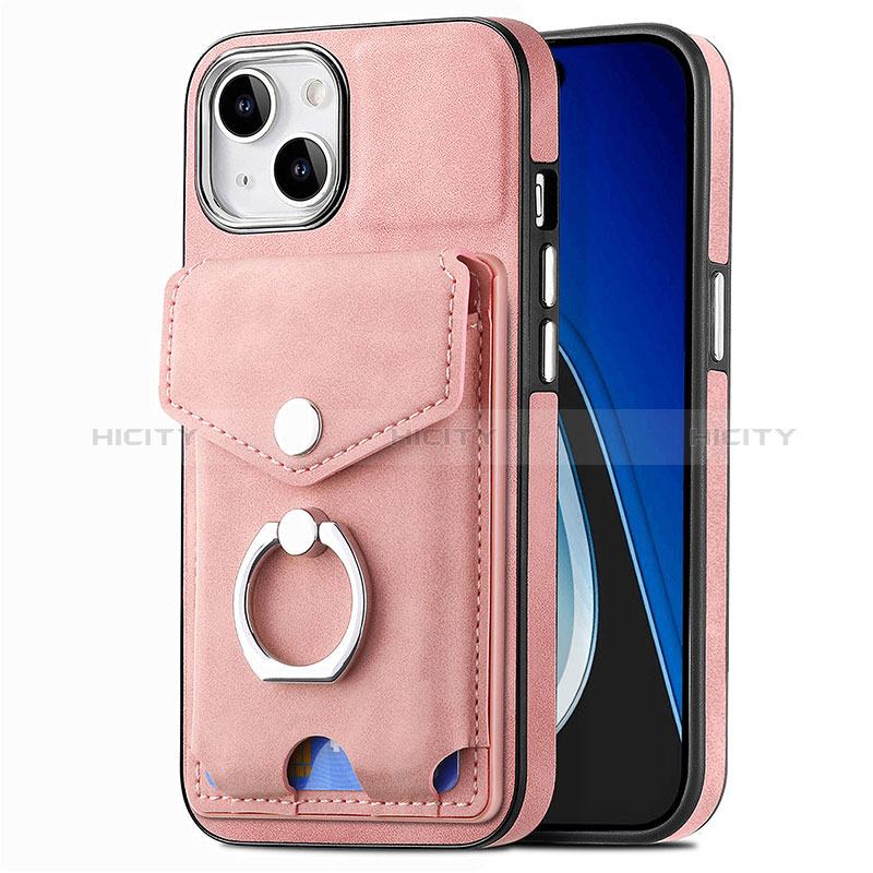 Coque Silicone Gel Motif Cuir Housse Etui SD16 pour Apple iPhone 13 Plus