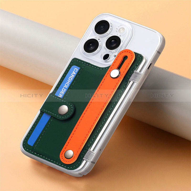 Coque Silicone Gel Motif Cuir Housse Etui SD19 pour Apple iPhone 16 Pro Plus