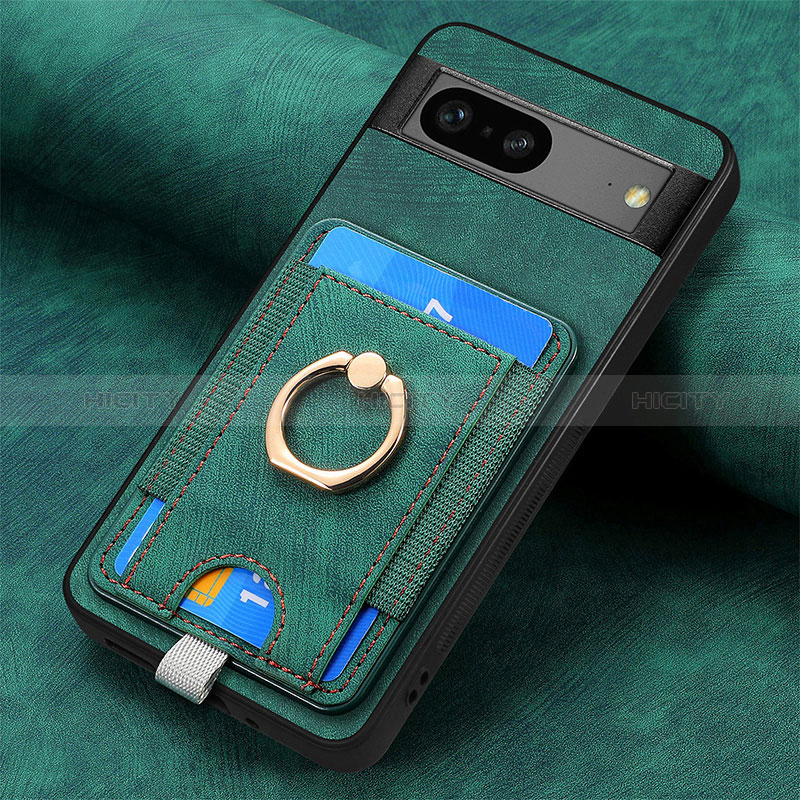 Coque Silicone Gel Motif Cuir Housse Etui SD2 pour Google Pixel 7 5G Plus