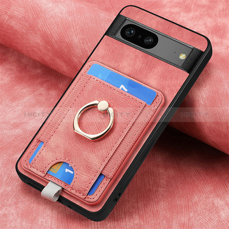 Coque Silicone Gel Motif Cuir Housse Etui SD2 pour Google Pixel 7 5G Plus