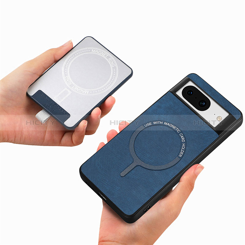 Coque Silicone Gel Motif Cuir Housse Etui SD2 pour Google Pixel 8 5G Plus