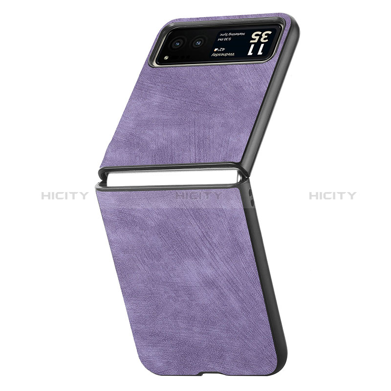 Coque Silicone Gel Motif Cuir Housse Etui SD2 pour Motorola Moto Razr 40 5G Plus