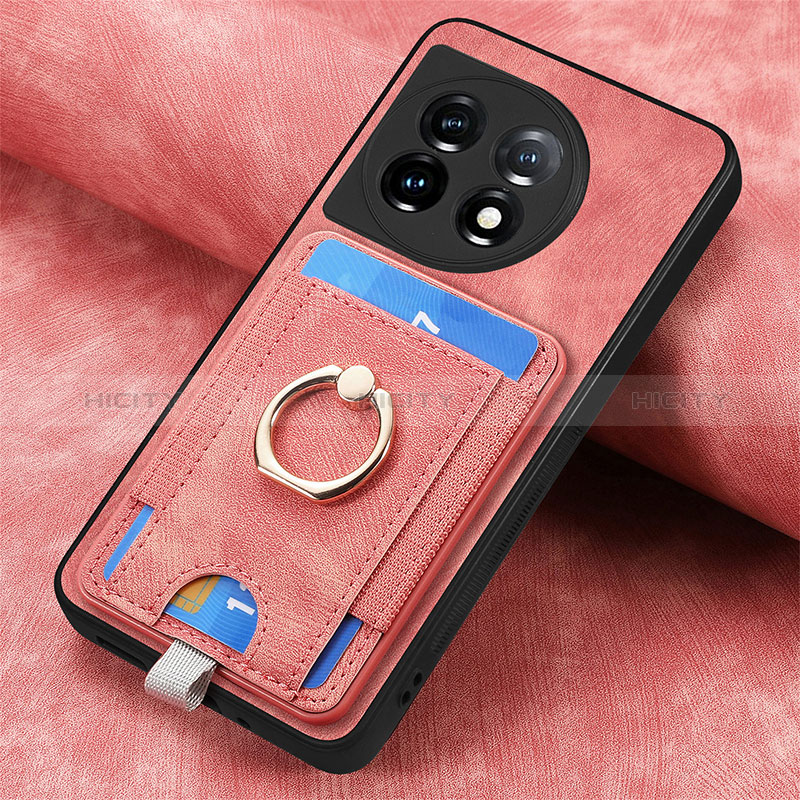 Coque Silicone Gel Motif Cuir Housse Etui SD2 pour OnePlus 11 5G Plus