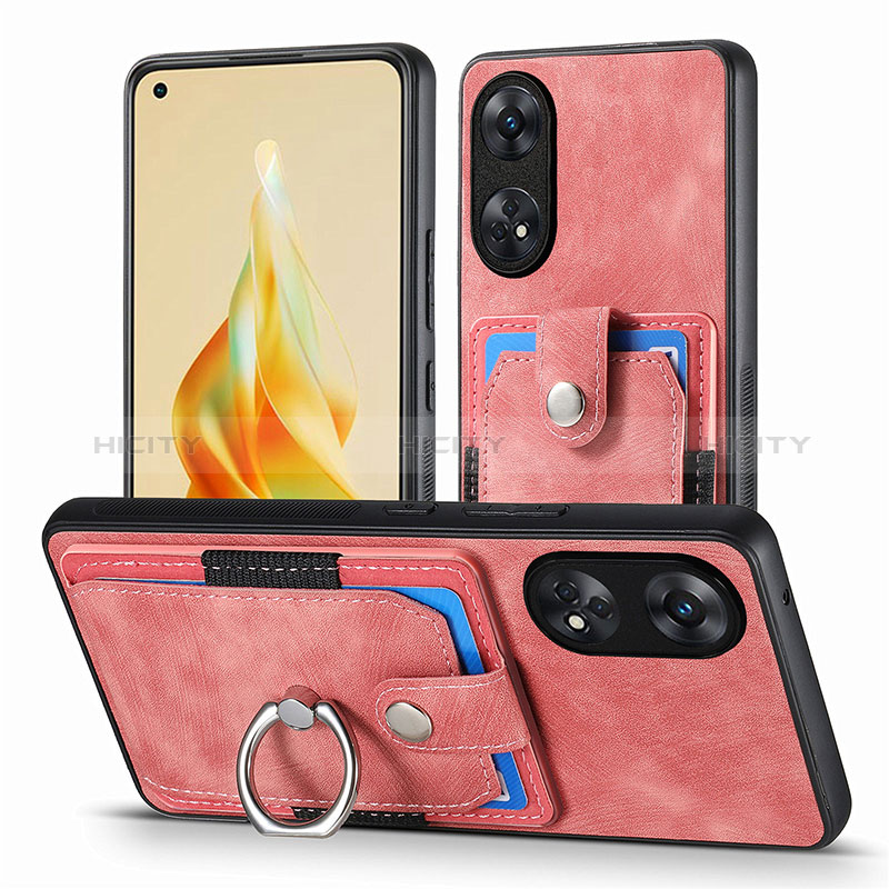 Coque Silicone Gel Motif Cuir Housse Etui SD2 pour Oppo Reno8 T 4G Plus