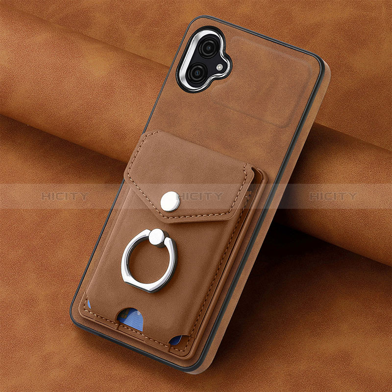 Coque Silicone Gel Motif Cuir Housse Etui SD2 pour Samsung Galaxy A04 4G Plus