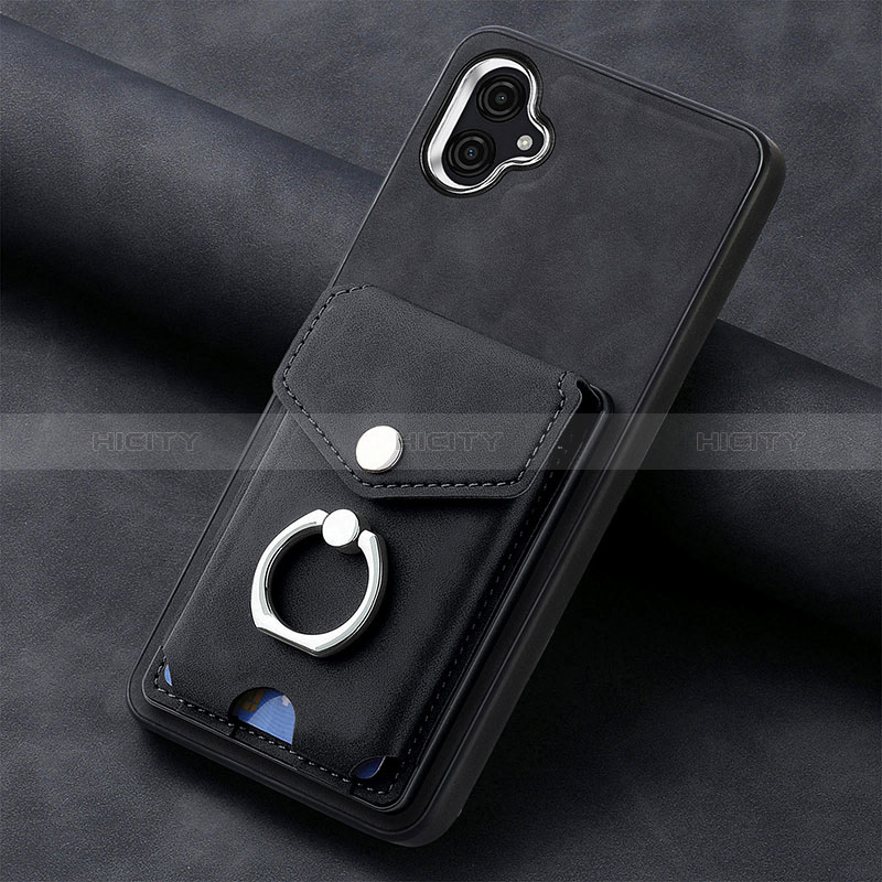 Coque Silicone Gel Motif Cuir Housse Etui SD2 pour Samsung Galaxy A04E Plus