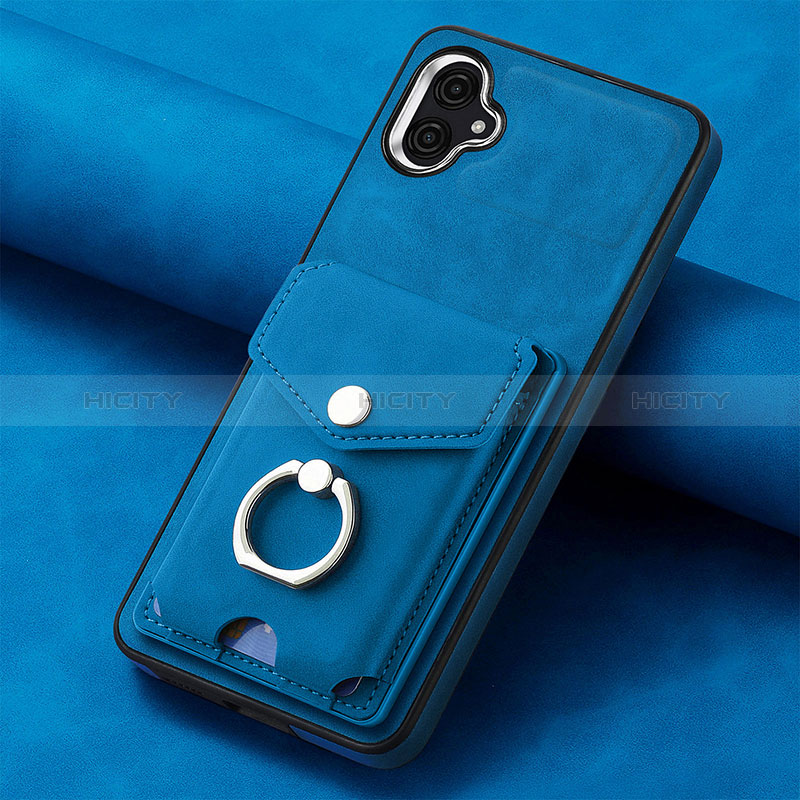 Coque Silicone Gel Motif Cuir Housse Etui SD2 pour Samsung Galaxy M04 Plus