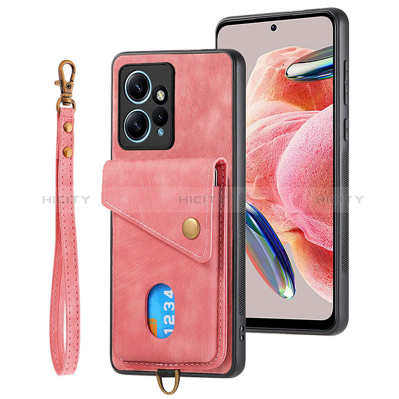 Coque Silicone Gel Motif Cuir Housse Etui SD2 pour Xiaomi Redmi Note 12 4G Plus