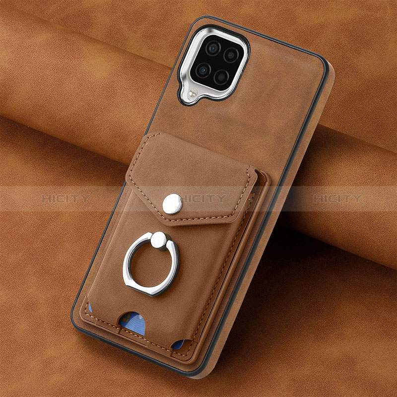 Coque Silicone Gel Motif Cuir Housse Etui SD3 pour Samsung Galaxy A12 5G Plus