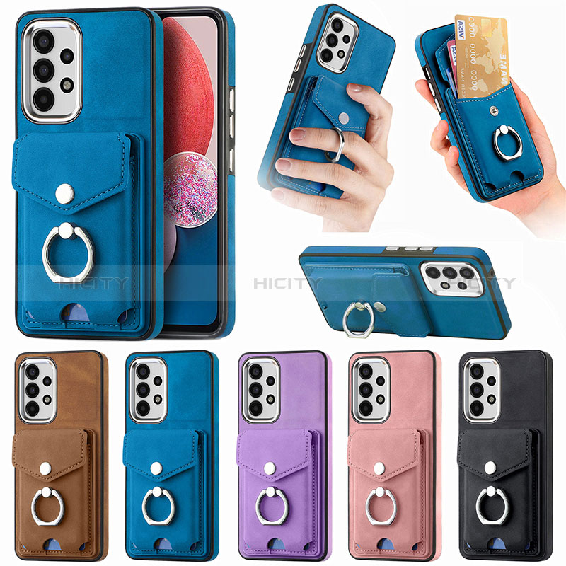 Coque Silicone Gel Motif Cuir Housse Etui SD3 pour Samsung Galaxy A13 4G Plus