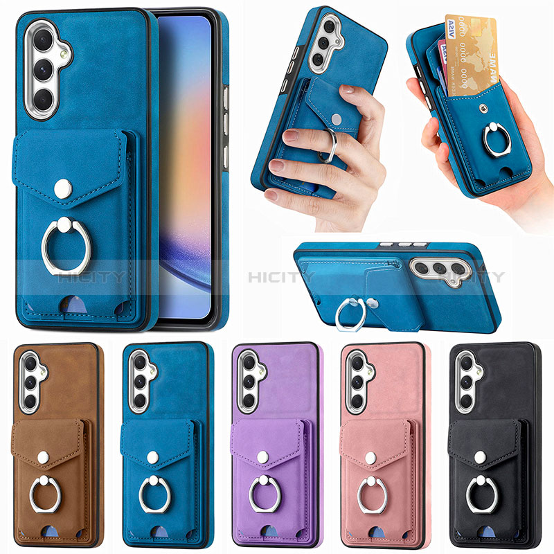 Coque Silicone Gel Motif Cuir Housse Etui SD3 pour Samsung Galaxy A34 5G Plus