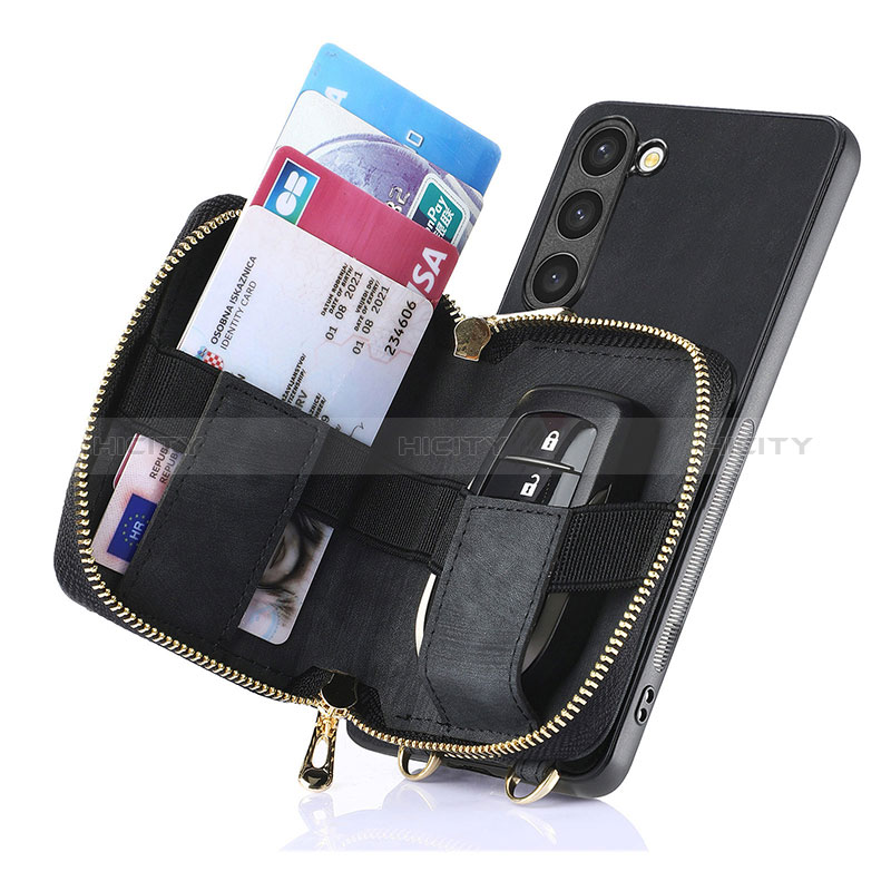 Coque Silicone Gel Motif Cuir Housse Etui SD3 pour Samsung Galaxy S22 5G Plus