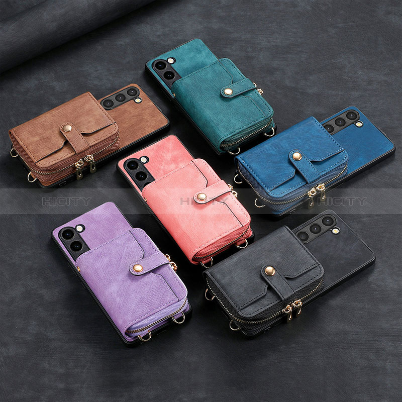 Coque Silicone Gel Motif Cuir Housse Etui SD3 pour Samsung Galaxy S22 5G Plus