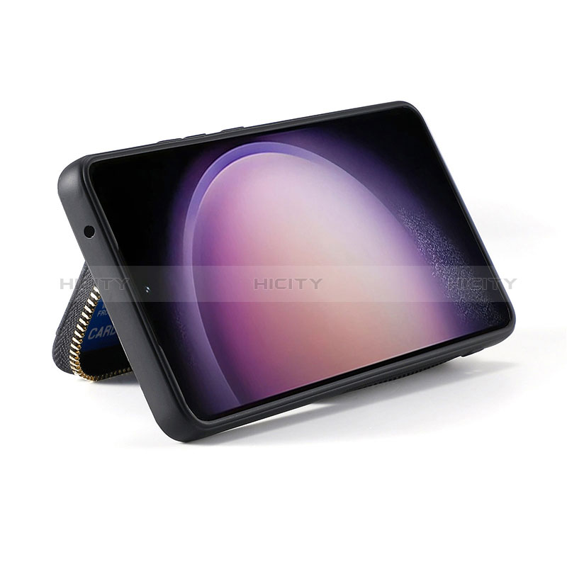 Coque Silicone Gel Motif Cuir Housse Etui SD3 pour Samsung Galaxy S23 5G Plus