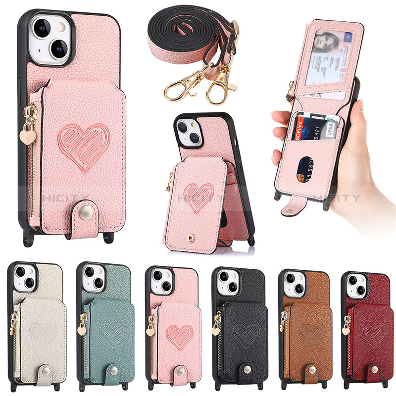 Coque Silicone Gel Motif Cuir Housse Etui SD4 pour Apple iPhone 13 Plus