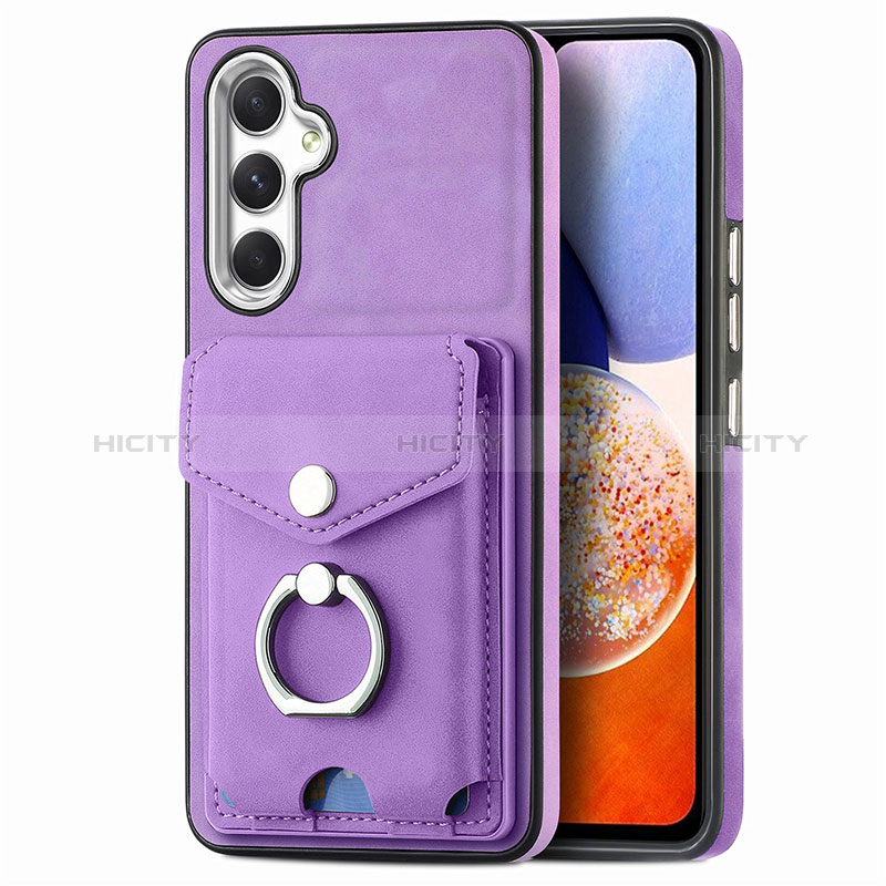 Coque Silicone Gel Motif Cuir Housse Etui SD4 pour Samsung Galaxy A14 4G Plus