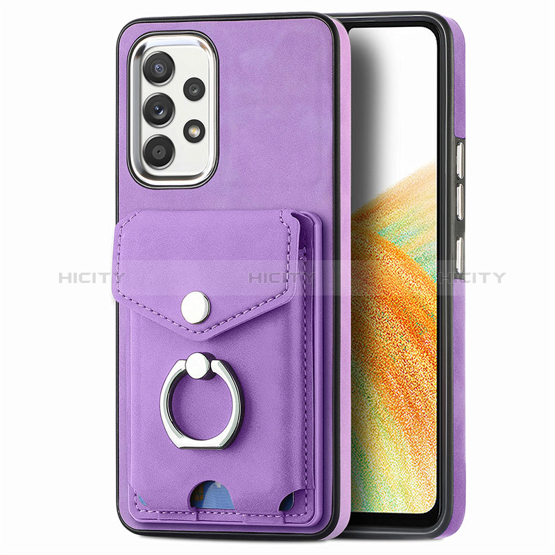 Coque Silicone Gel Motif Cuir Housse Etui SD4 pour Samsung Galaxy A33 5G Plus