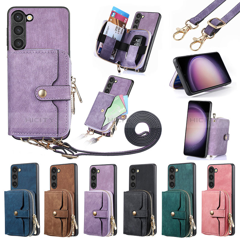 Coque Silicone Gel Motif Cuir Housse Etui SD4 pour Samsung Galaxy S23 Plus 5G Plus