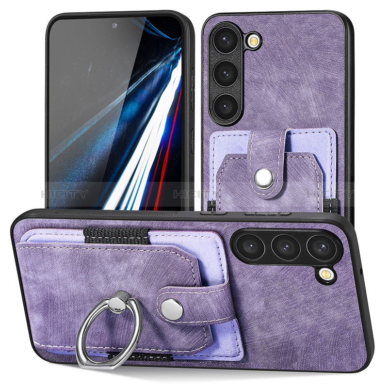 Coque Silicone Gel Motif Cuir Housse Etui SD5 pour Samsung Galaxy S22 5G Plus