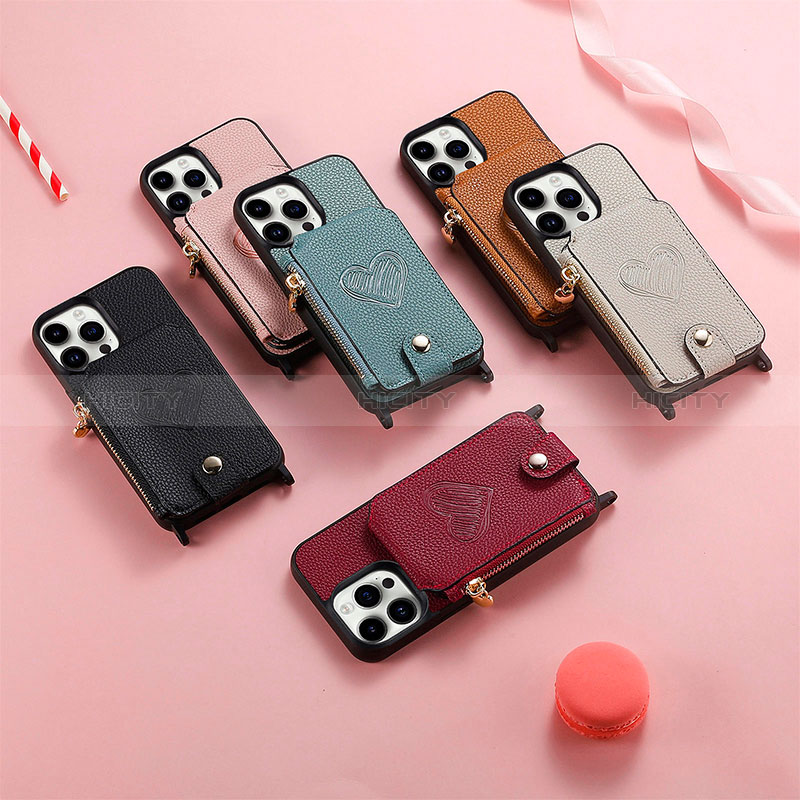 Coque Silicone Gel Motif Cuir Housse Etui SD6 pour Apple iPhone 13 Pro Plus