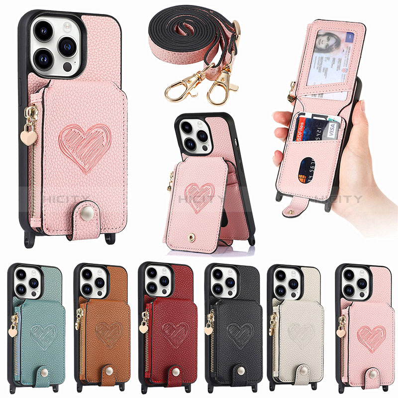 Coque Silicone Gel Motif Cuir Housse Etui SD6 pour Apple iPhone 13 Pro Plus