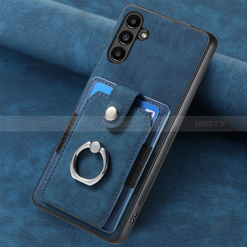 Coque Silicone Gel Motif Cuir Housse Etui SD6 pour Samsung Galaxy A34 5G Plus