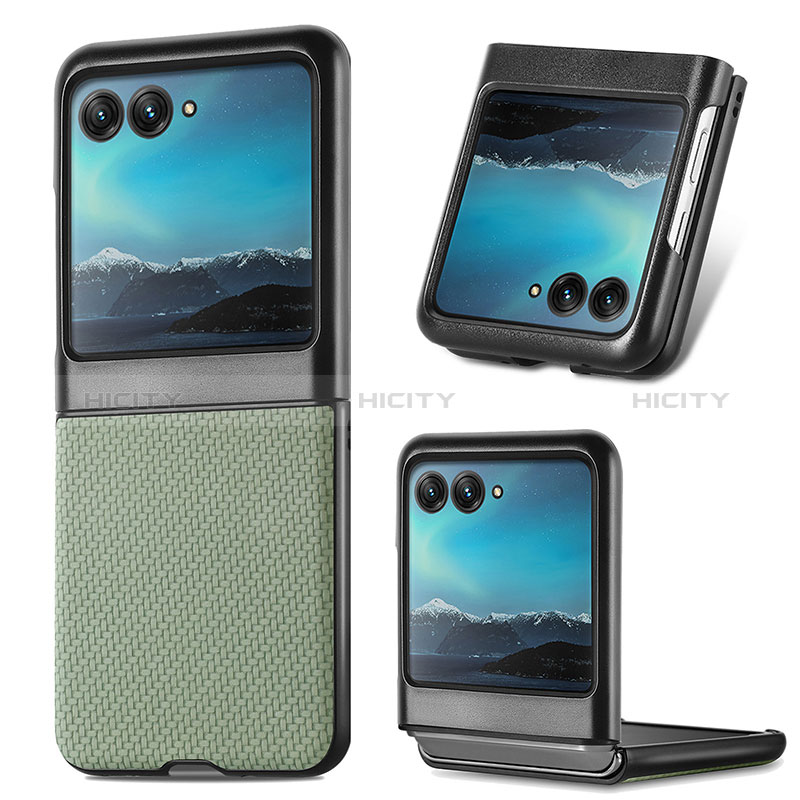 Coque Silicone Gel Motif Cuir Housse Etui SD7 pour Motorola Moto Razr 40 Ultra 5G Plus