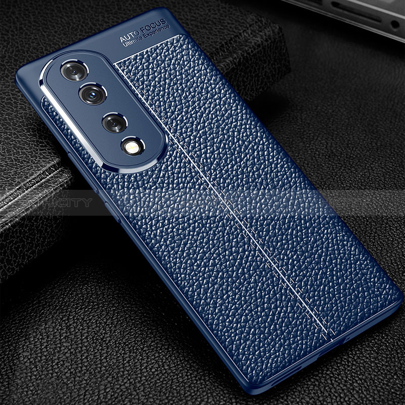 Coque Silicone Gel Motif Cuir Housse Etui WL1 pour Huawei Honor 70 Pro 5G Plus