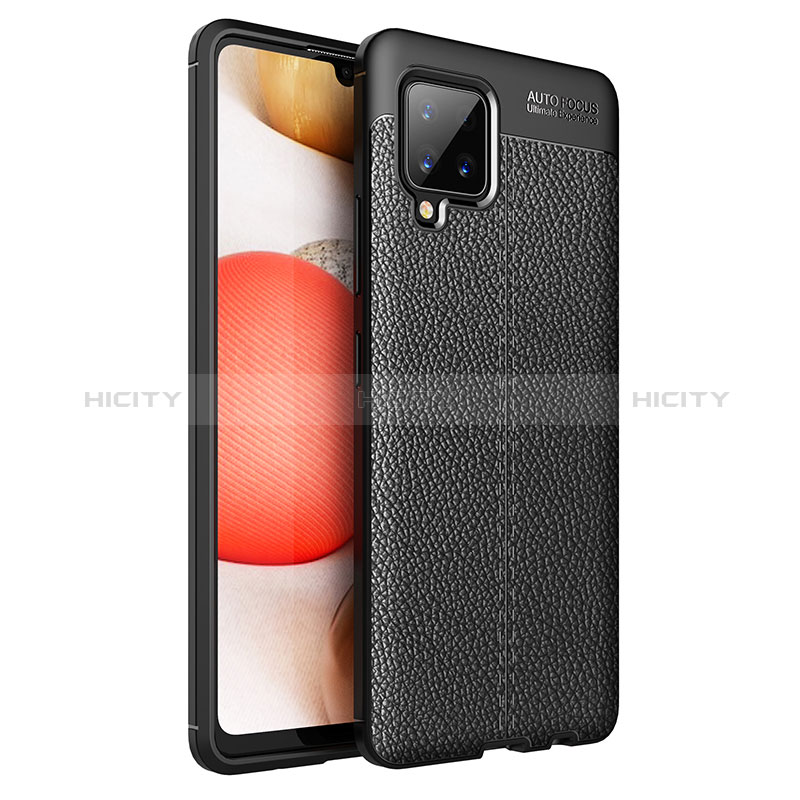 Coque Silicone Gel Motif Cuir Housse Etui WL1 pour Samsung Galaxy A42 5G Plus