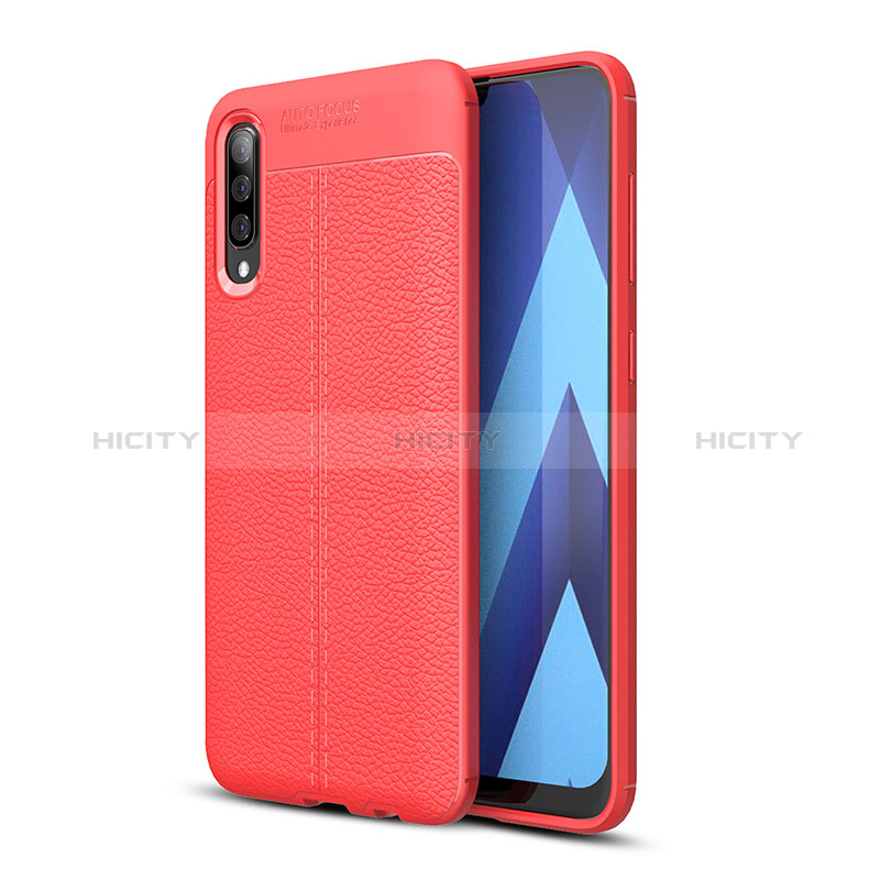 Coque Silicone Gel Motif Cuir Housse Etui WL1 pour Samsung Galaxy A70 Plus