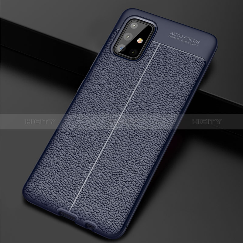 Coque Silicone Gel Motif Cuir Housse Etui WL1 pour Samsung Galaxy A71 5G Plus