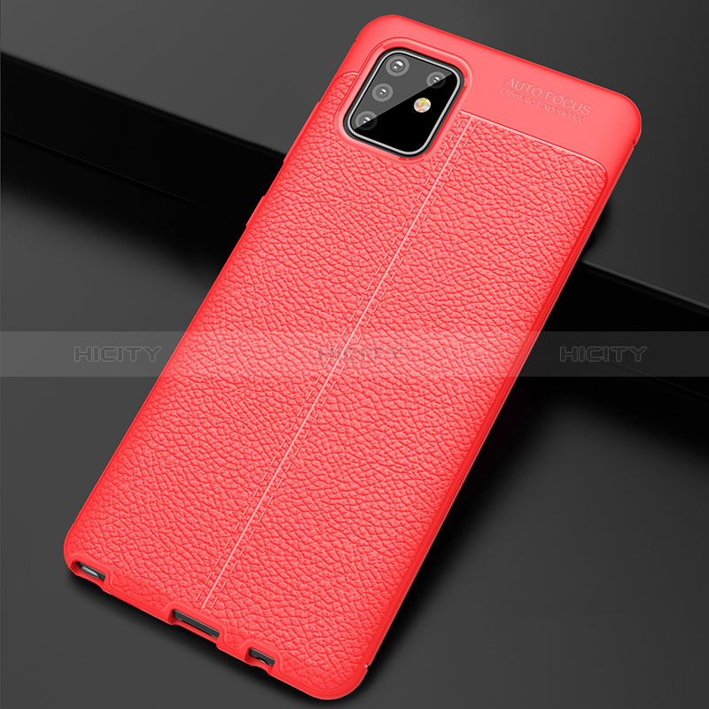 Coque Silicone Gel Motif Cuir Housse Etui WL1 pour Samsung Galaxy Note 10 Lite Plus