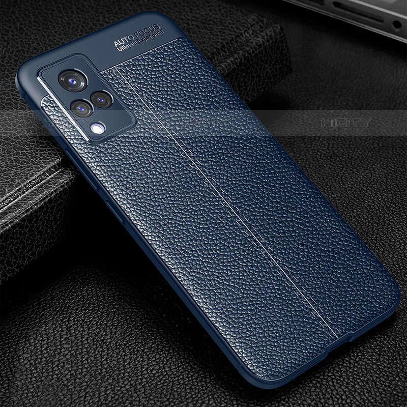 Coque Silicone Gel Motif Cuir Housse Etui WL1 pour Vivo V21s 5G Plus