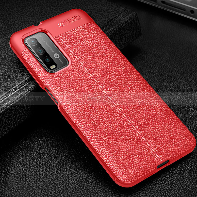 Coque Silicone Gel Motif Cuir Housse Etui WL1 pour Xiaomi Redmi 9 Power Plus