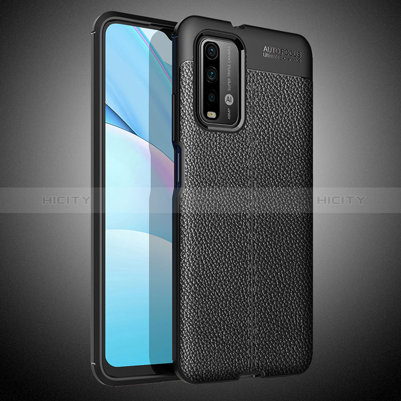 Coque Silicone Gel Motif Cuir Housse Etui WL1 pour Xiaomi Redmi 9 Power Plus