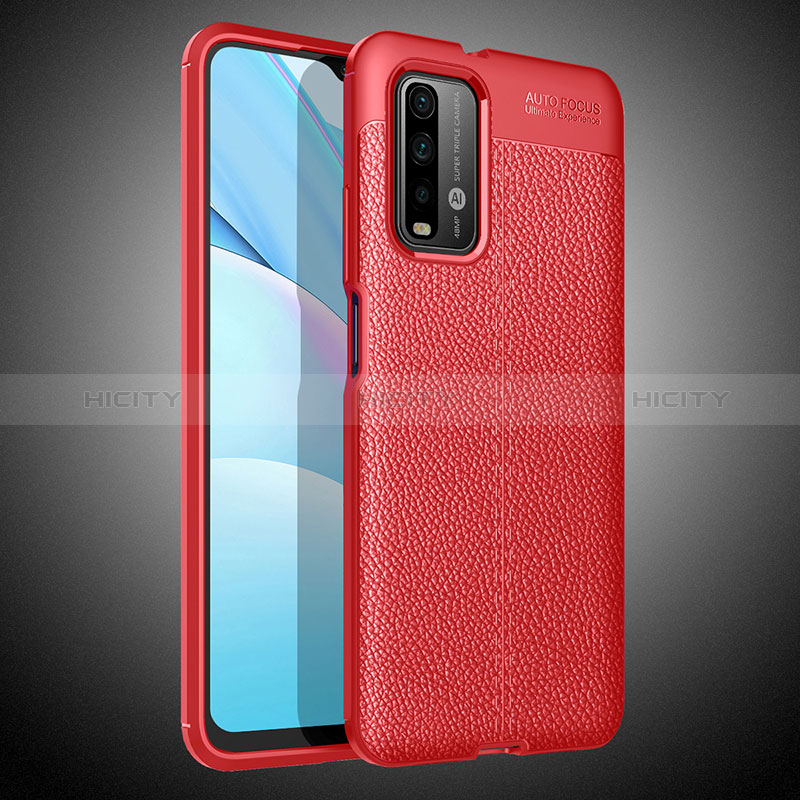 Coque Silicone Gel Motif Cuir Housse Etui WL1 pour Xiaomi Redmi 9 Power Plus