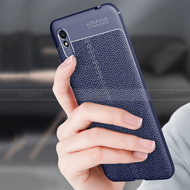 Coque Silicone Gel Motif Cuir Housse Etui WL1 pour Xiaomi Redmi 9A Plus