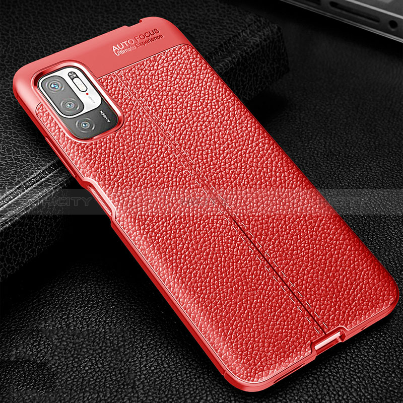 Coque Silicone Gel Motif Cuir Housse Etui WL1 pour Xiaomi Redmi Note 10 5G Plus