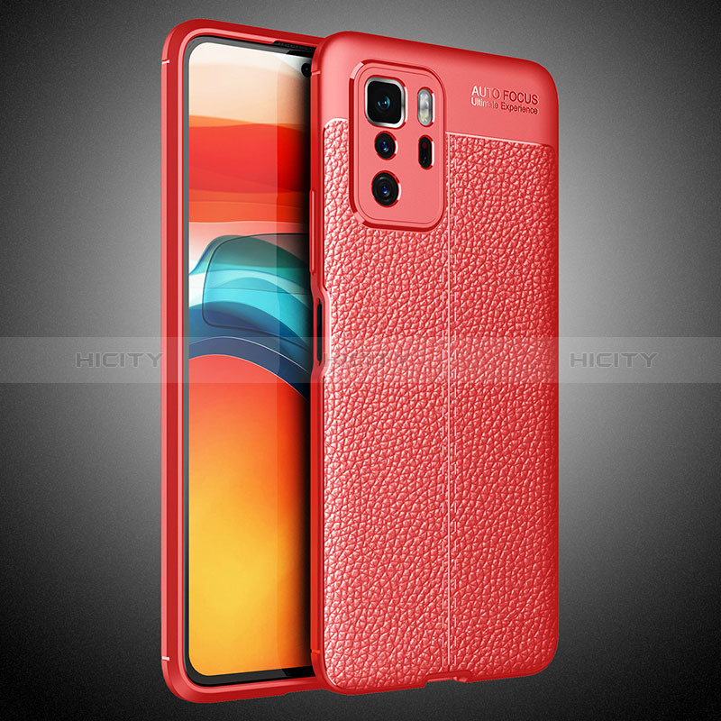 Coque Silicone Gel Motif Cuir Housse Etui WL1 pour Xiaomi Redmi Note 10 Pro 5G Plus