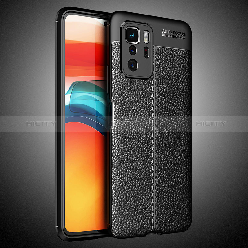 Coque Silicone Gel Motif Cuir Housse Etui WL1 pour Xiaomi Redmi Note 10 Pro 5G Plus